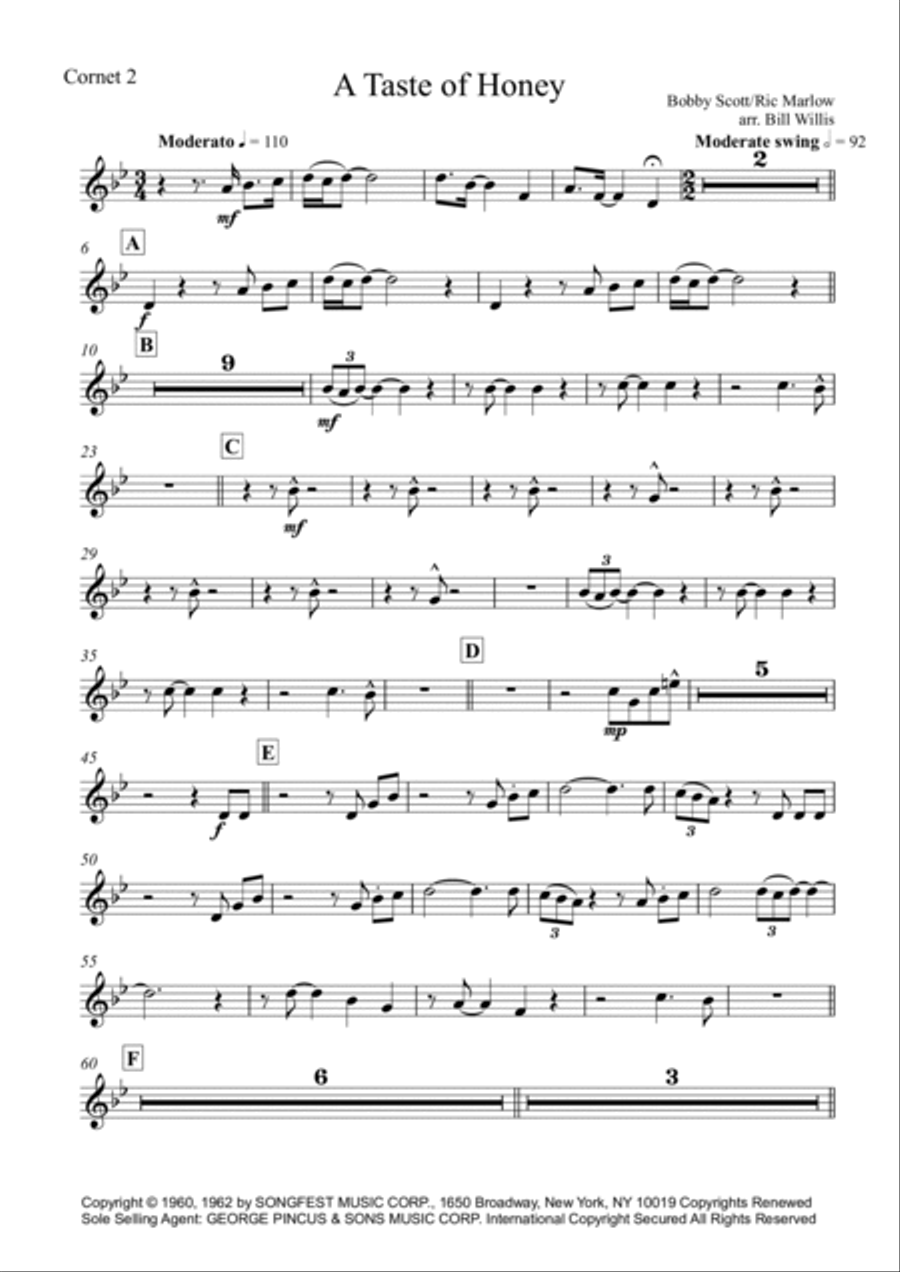 A Taste Of Honey A Taste Of Honey School and Community scores gallery preview page 5