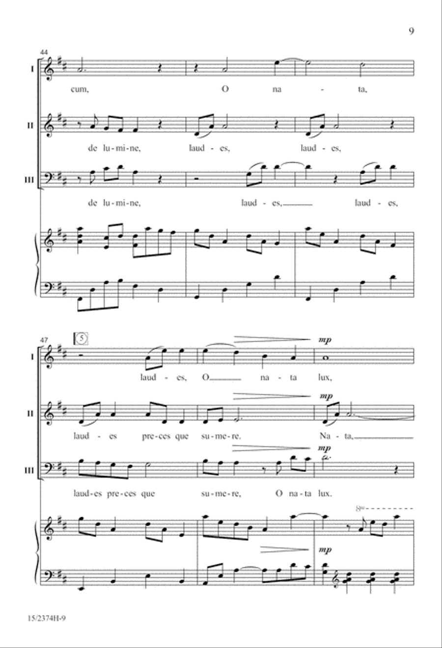 O Nata Lux O Nata Lux 3-Part scores gallery preview page 9