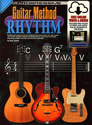 Book cover for Progressive Guitar Method Rhythm (Book/onine audio/video)