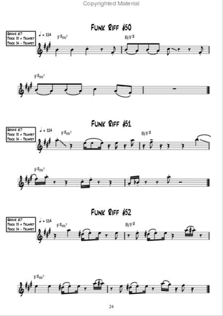 Ultimate Funk Grooves For Trumpet Trumpet Solo scores gallery preview page 2