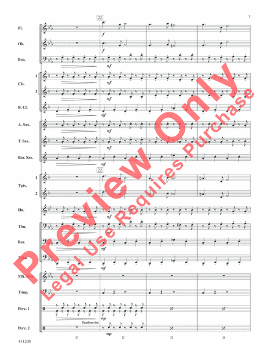 Beetlejuice Concert Band scores gallery preview page 7
