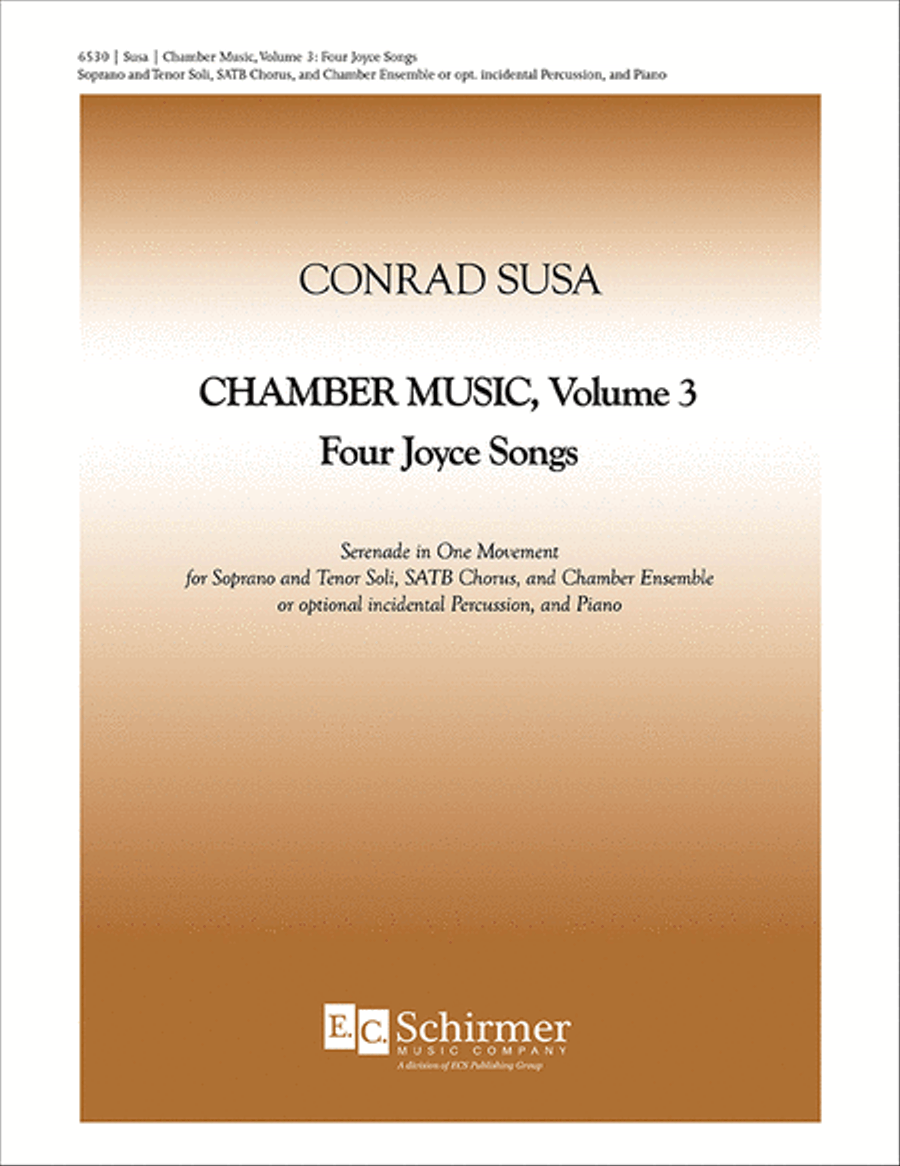 Chamber Music, Volume 3: Four Joyce Songs: Serenade in One Movement 4-Part scores gallery preview page 1