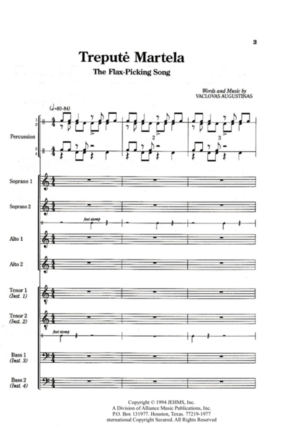 Trepute Martela Trepute Martela SSAATTBB scores gallery preview page 13