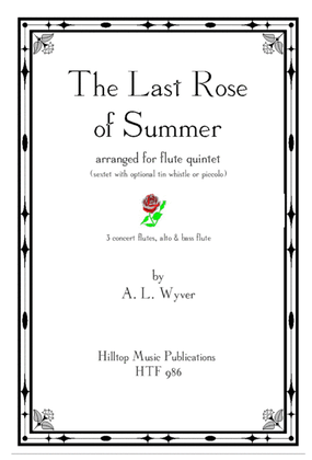 The Last Rose of Summer arr. flute quintet or sextet