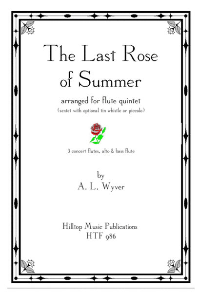 The Last Rose of Summer arr. flute quintet or sextet image number null