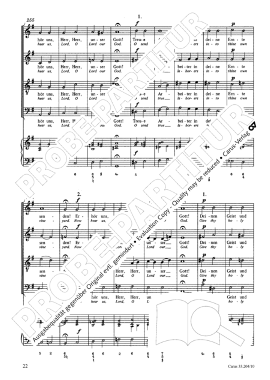 Lord of all, be merciful (Die alte Litanei 1) 4-Part scores gallery preview page 23