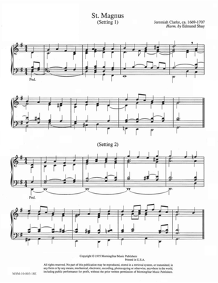 Book cover for St. Magnus (2 settings) (Hymn Harmonization)