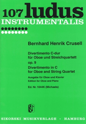 Divertimento In C For Oboe And Strings - Reduction For Piano And Oboe