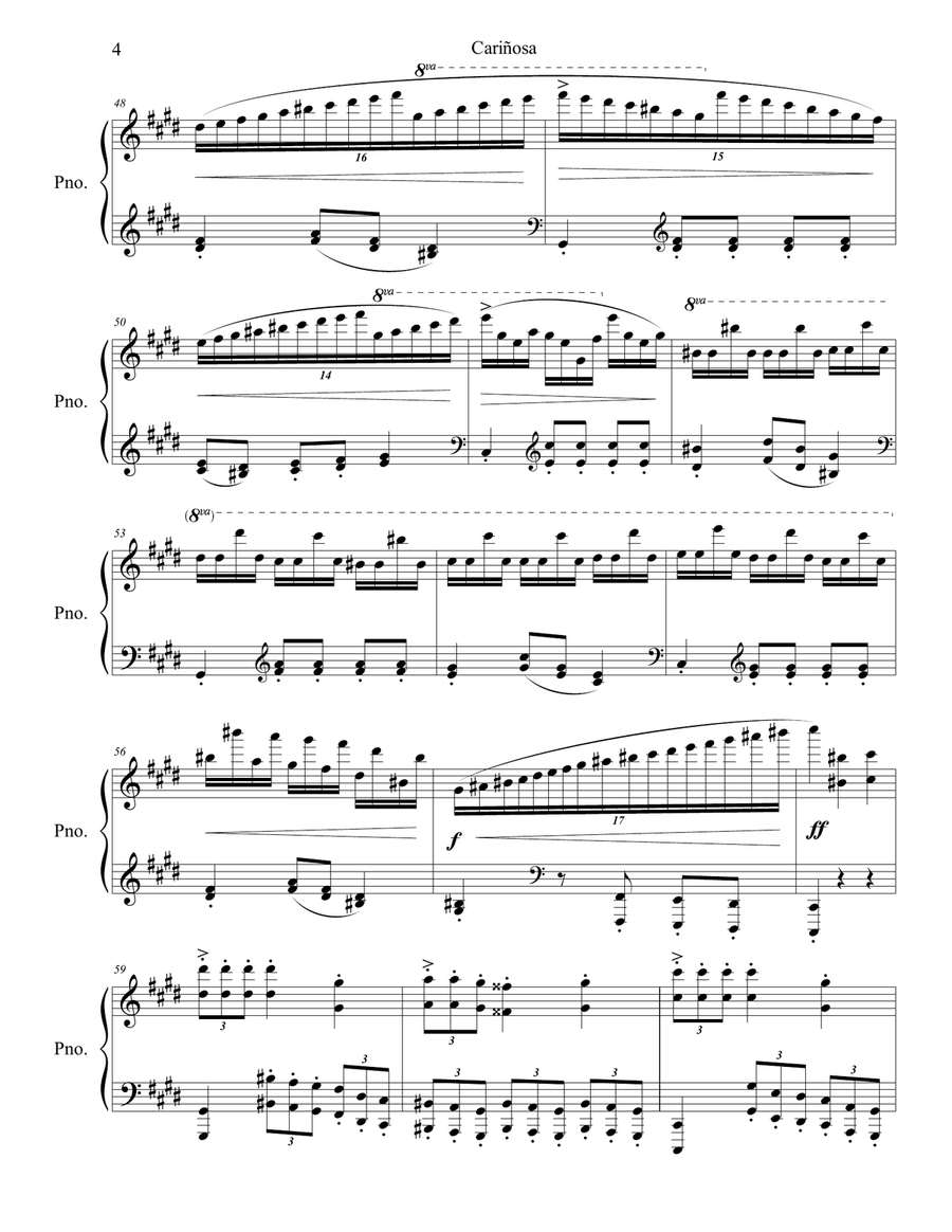 Cariñosa Piano Transcription Piano Solo scores gallery preview page 5