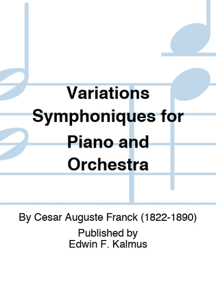 Book cover for Variations Symphoniques for Piano and Orchestra