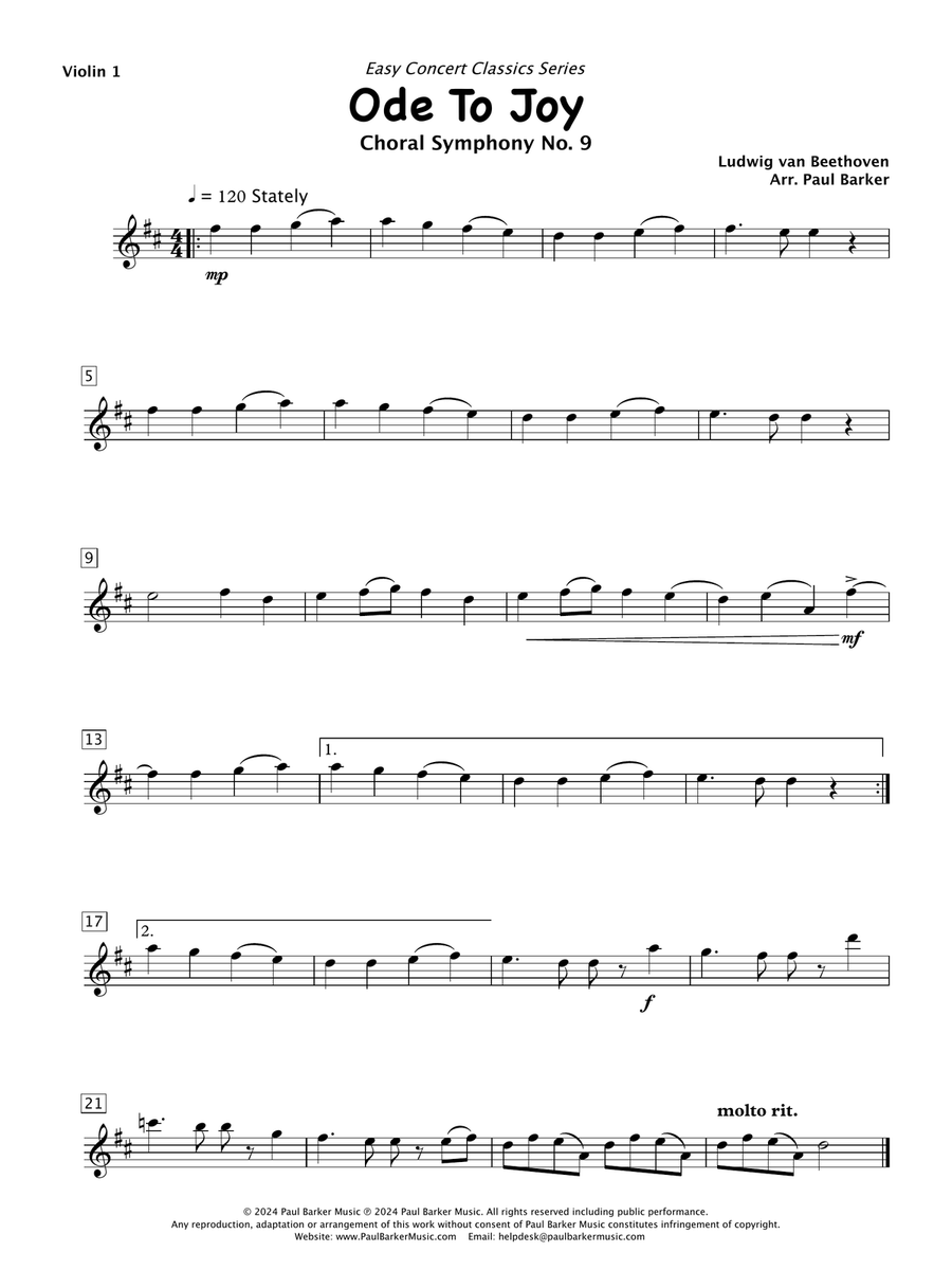 Ode To Joy (Violin Trio) String Trio scores gallery preview page 4