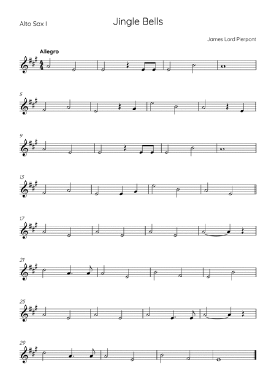 Jingle Bells Chamber Music scores gallery preview page 6