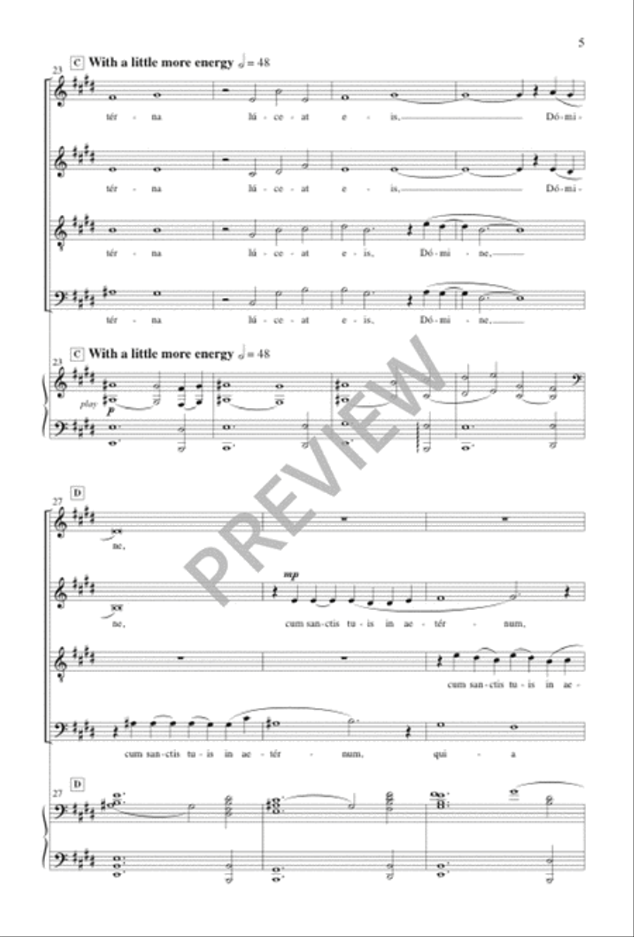 Lux Aeterna Lux Aeterna 4-Part scores gallery preview page 6