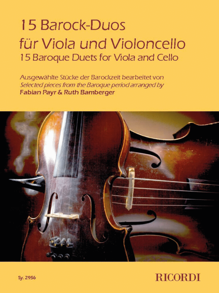 15 Barock-Duos für Viola und Violoncello String Duet scores gallery preview page 1