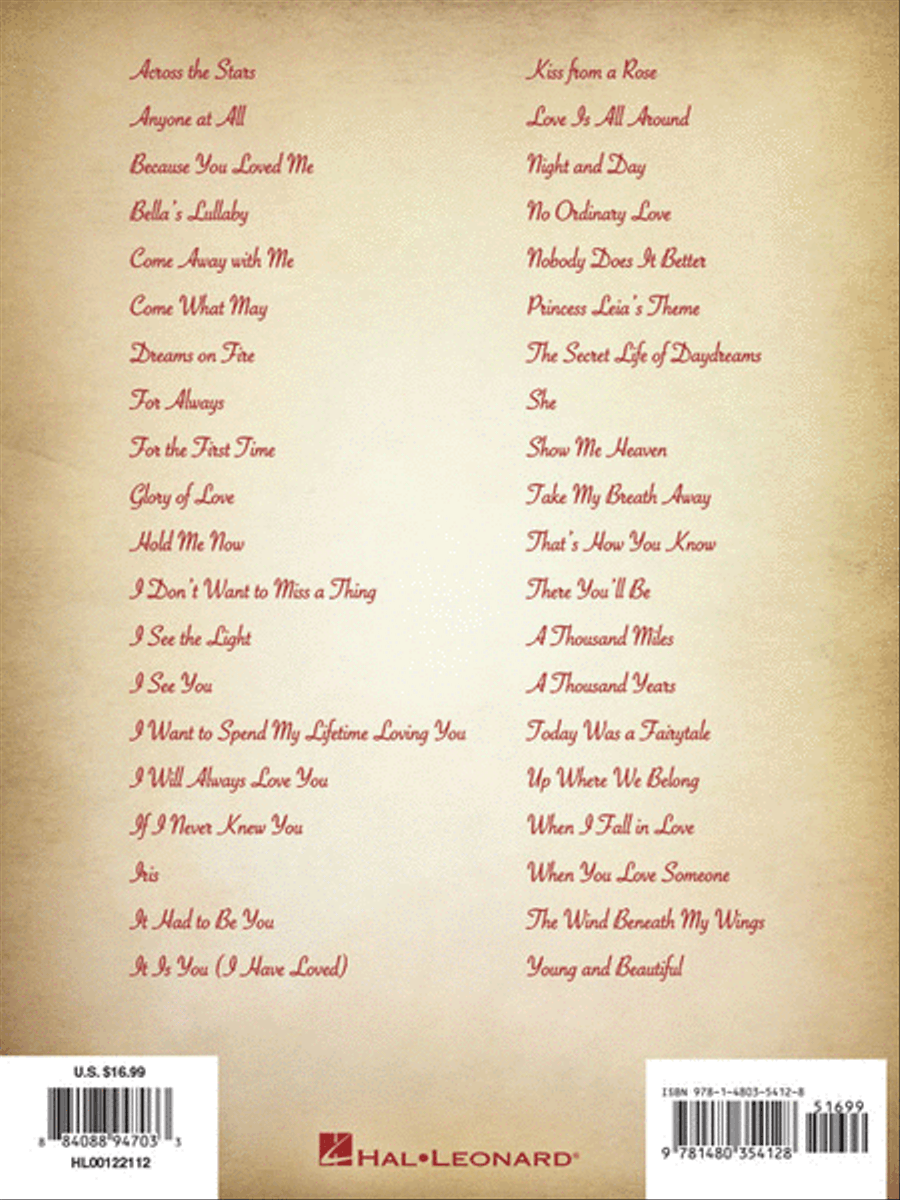 Romantic Film Music Piano Solo scores gallery preview page 6