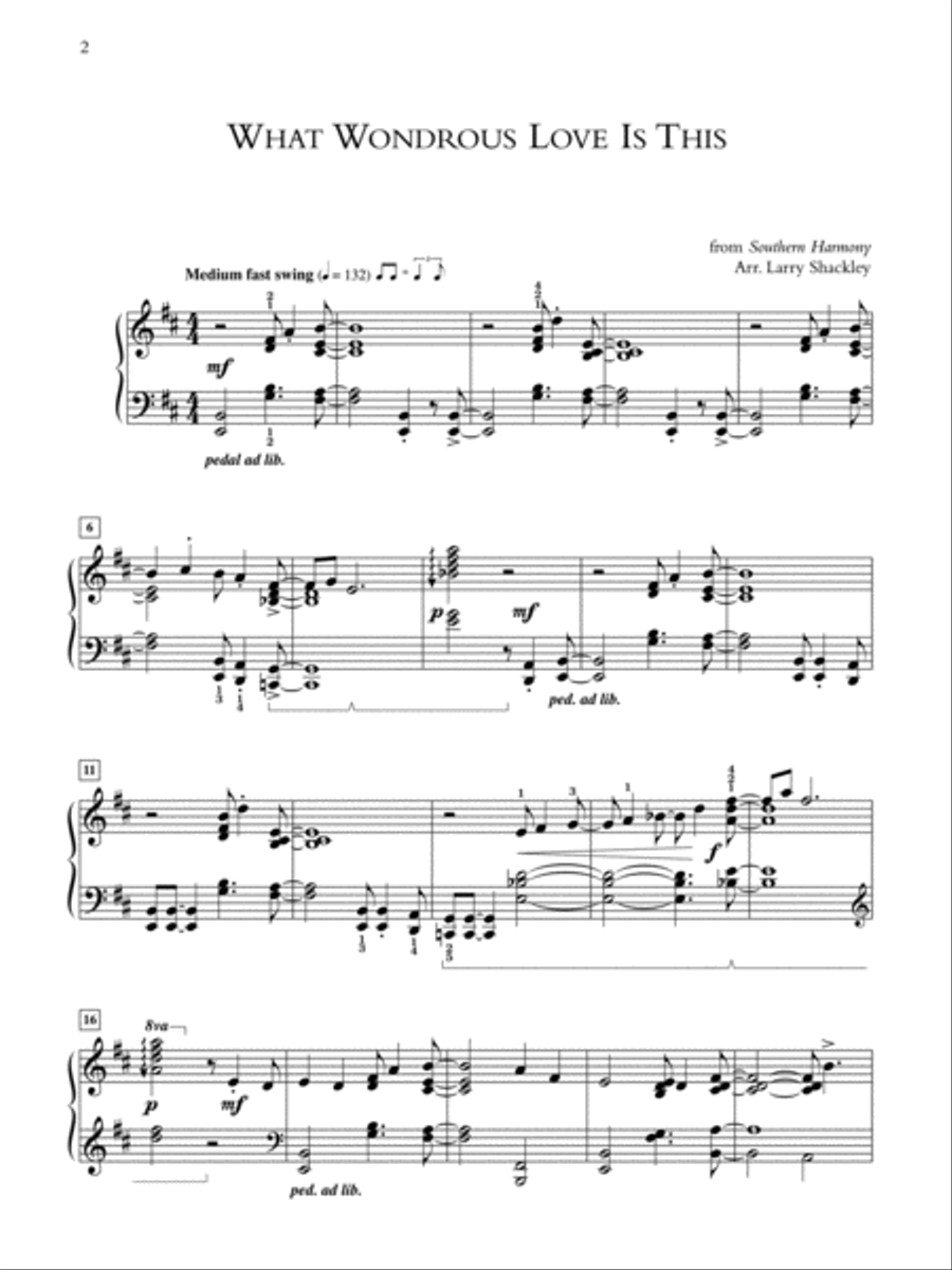 Hymns for a Jazzy Sunday Morning Piano Solo scores gallery preview page 2