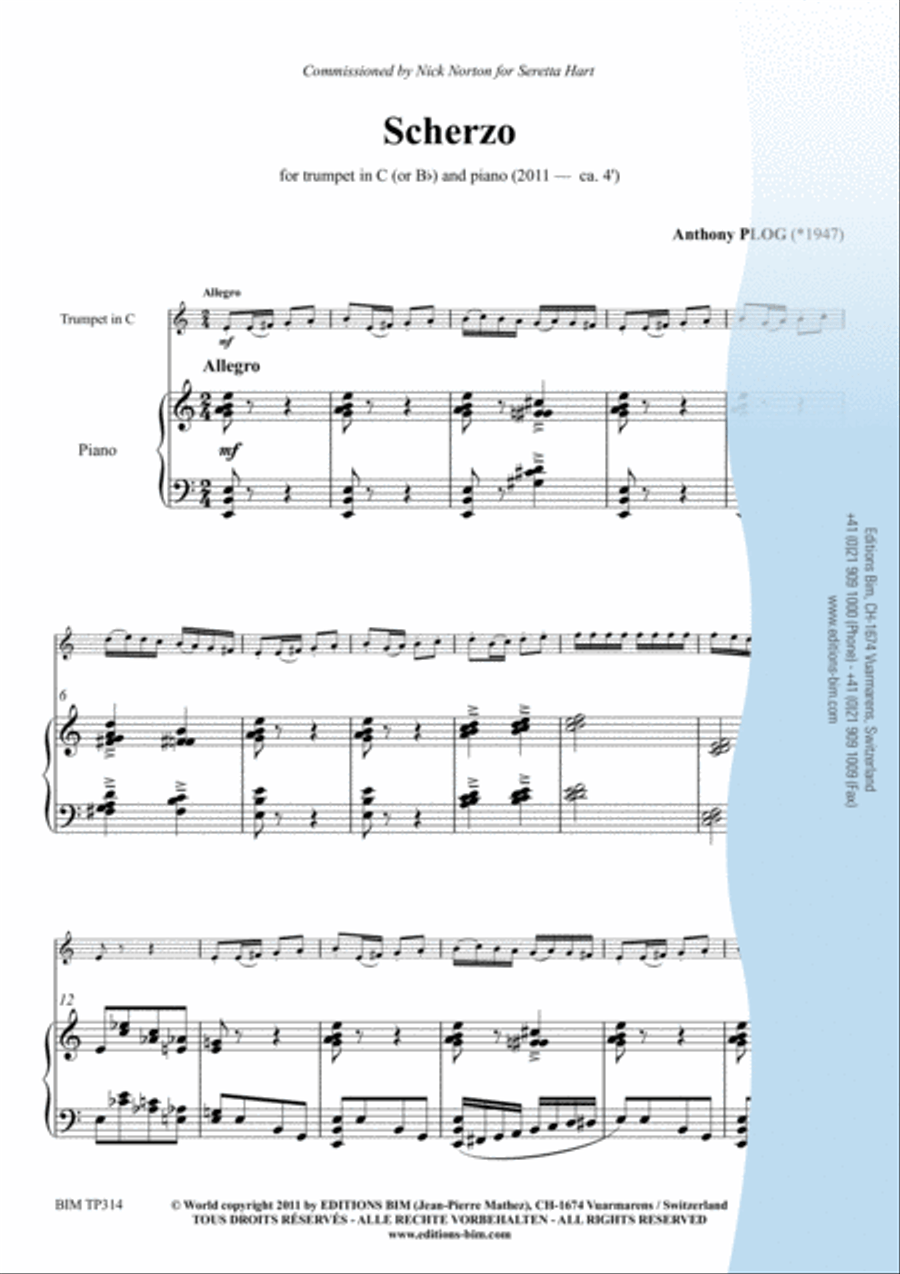Scherzo Scherzo Trumpet Solo scores gallery preview page 2