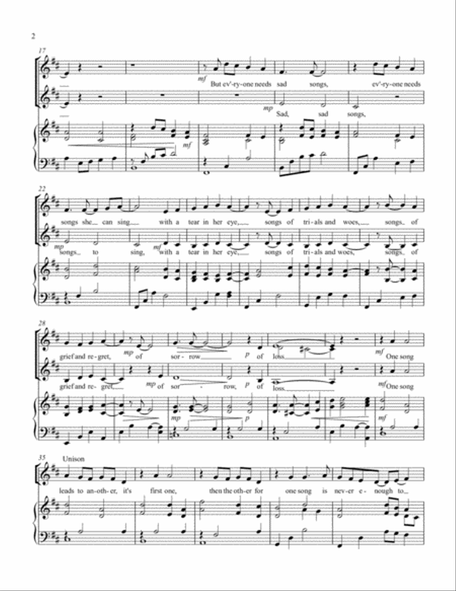 Another Song SSAA scores gallery preview page 2