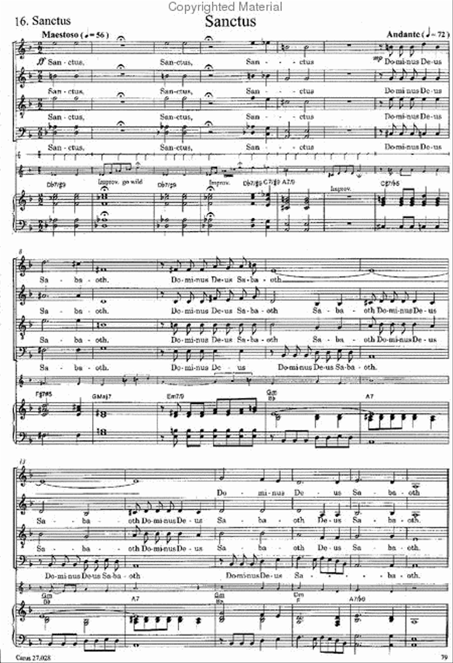 Missa in Jazz 4-Part scores gallery preview page 5