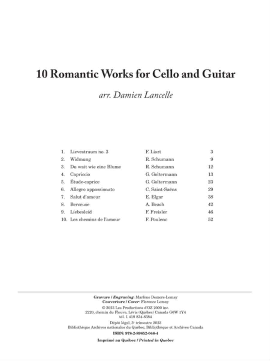 10 Romantic Works Cello scores gallery preview page 2