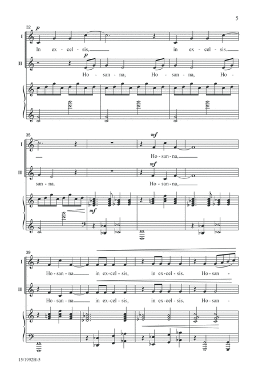 Benedictus Benedictus 2-Part scores gallery preview page 5
