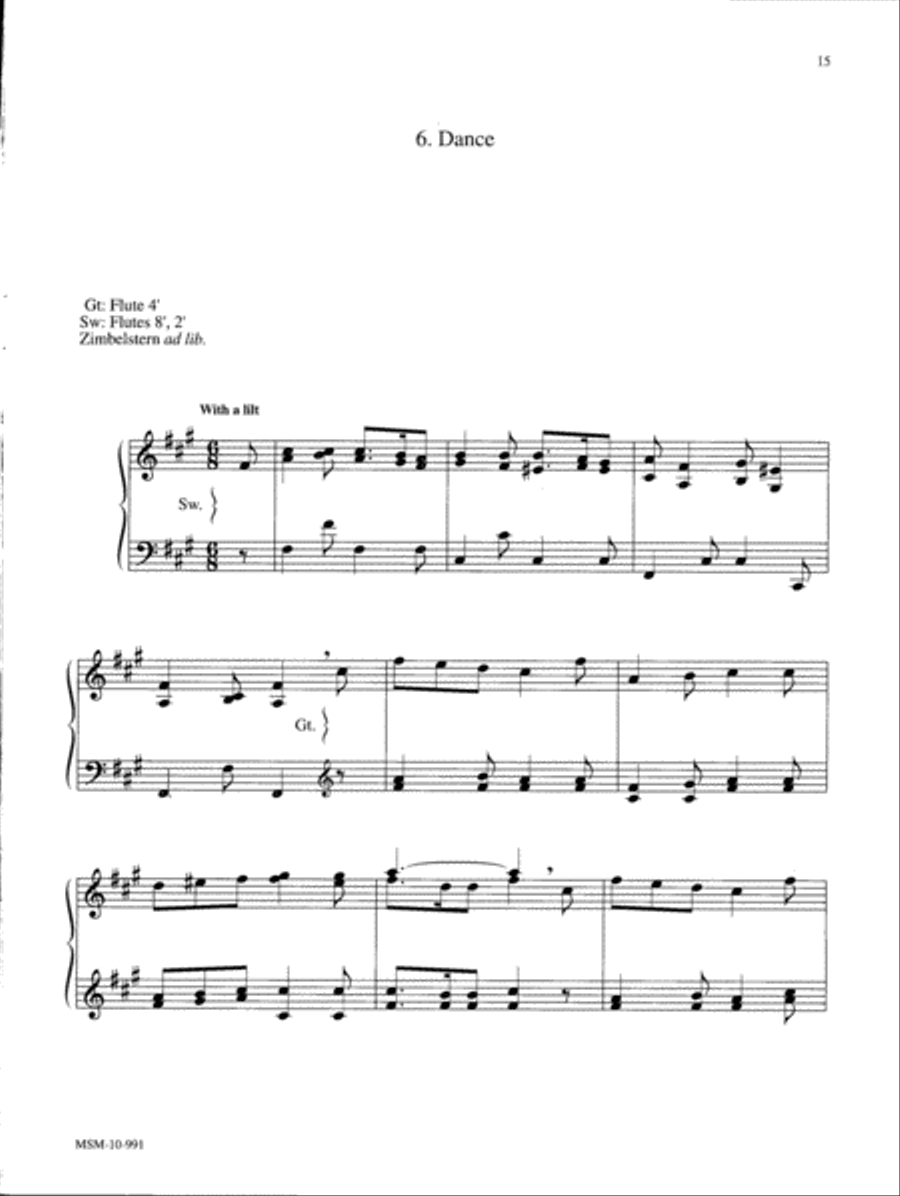 Marilyn Mason Music Library, Volume 2 Organ scores gallery preview page 5