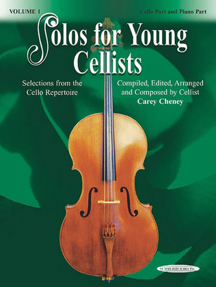 Book cover for Solos for Young Cellists Cello Part and Piano Acc., Volume 1