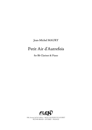 Book cover for Petit Air d'autrefois
