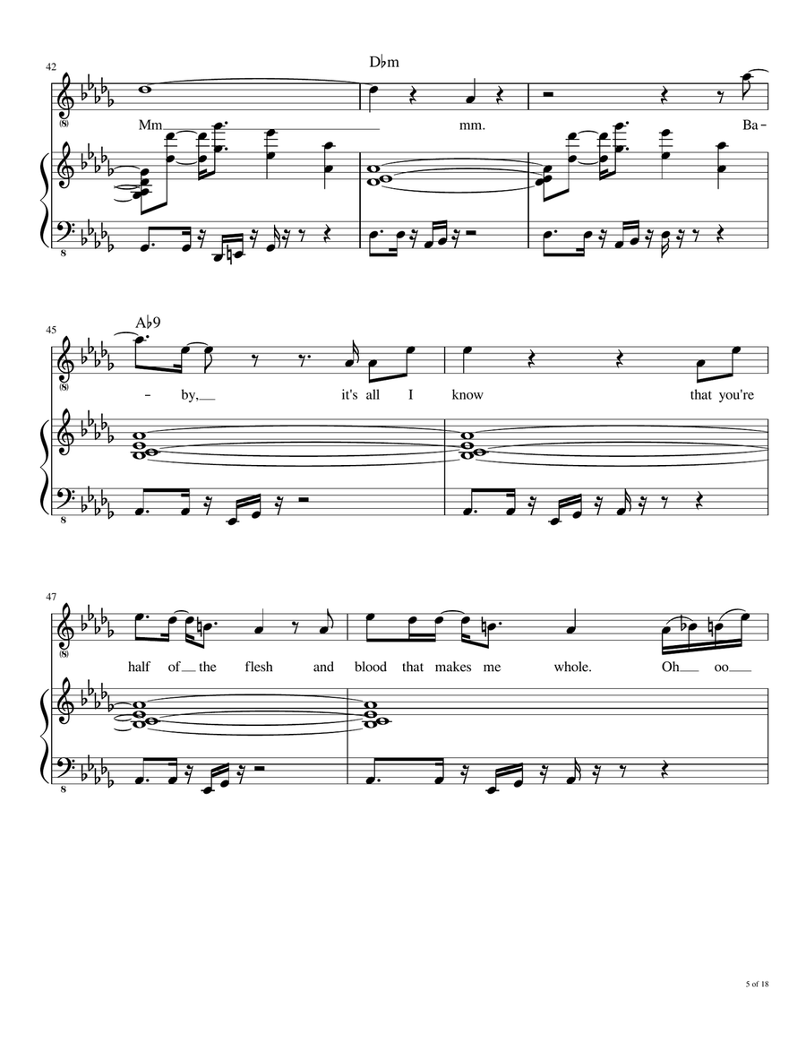 Broken Wings Voice scores gallery preview page 6