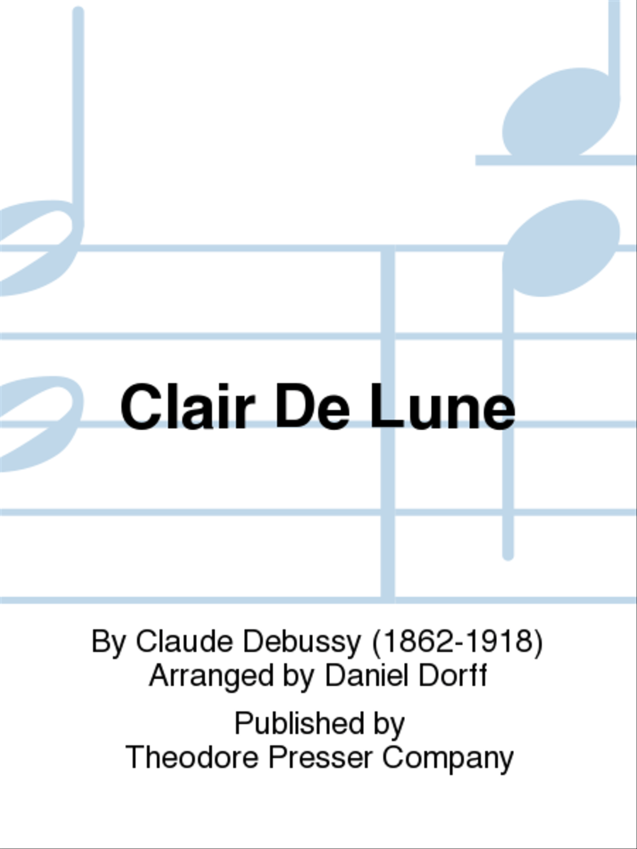 Clair De Lune B-Flat Clarinet scores gallery preview page 1