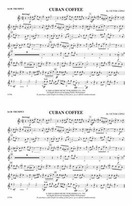 Cuban Coffee: 1st B-flat Trumpet