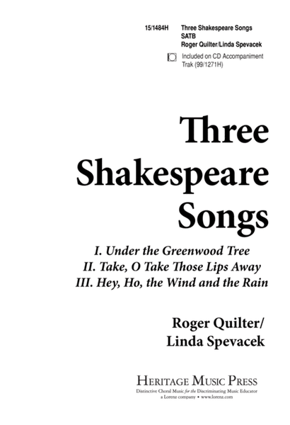Three Shakespeare Songs image number null