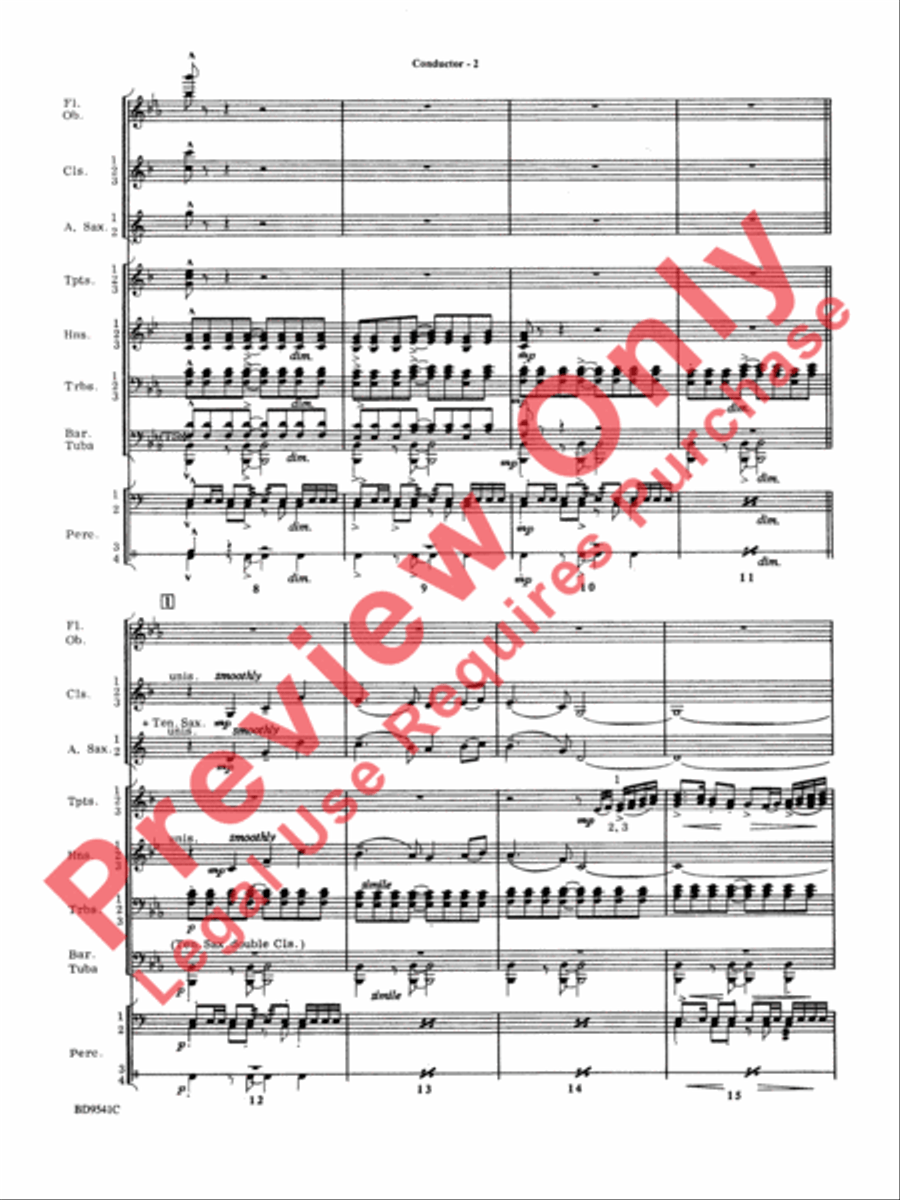 Alvamar Overture Concert Band scores gallery preview page 4