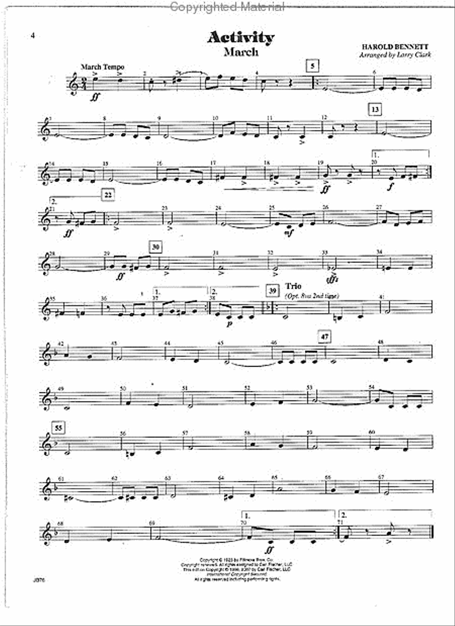 The New Bennett Band Book - Vol. 1 (Clarinet 1) Concert Band Methods scores gallery preview page 2