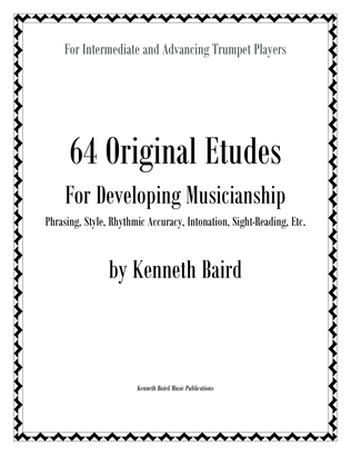 Book cover for 64 Original Etudes for Developing Musicianship