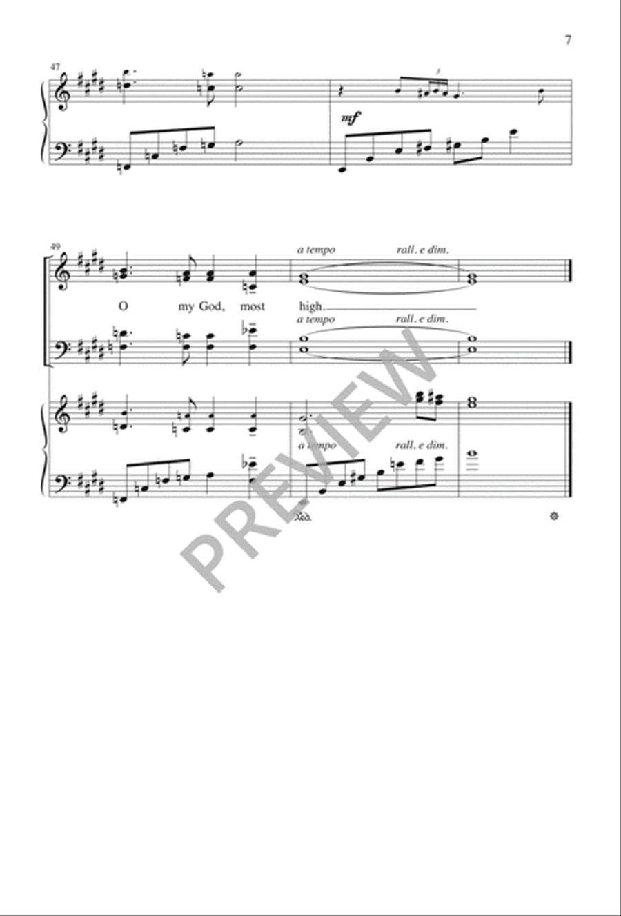 In the Shadow of Your Wings - SATB edition 4-Part scores gallery preview page 8