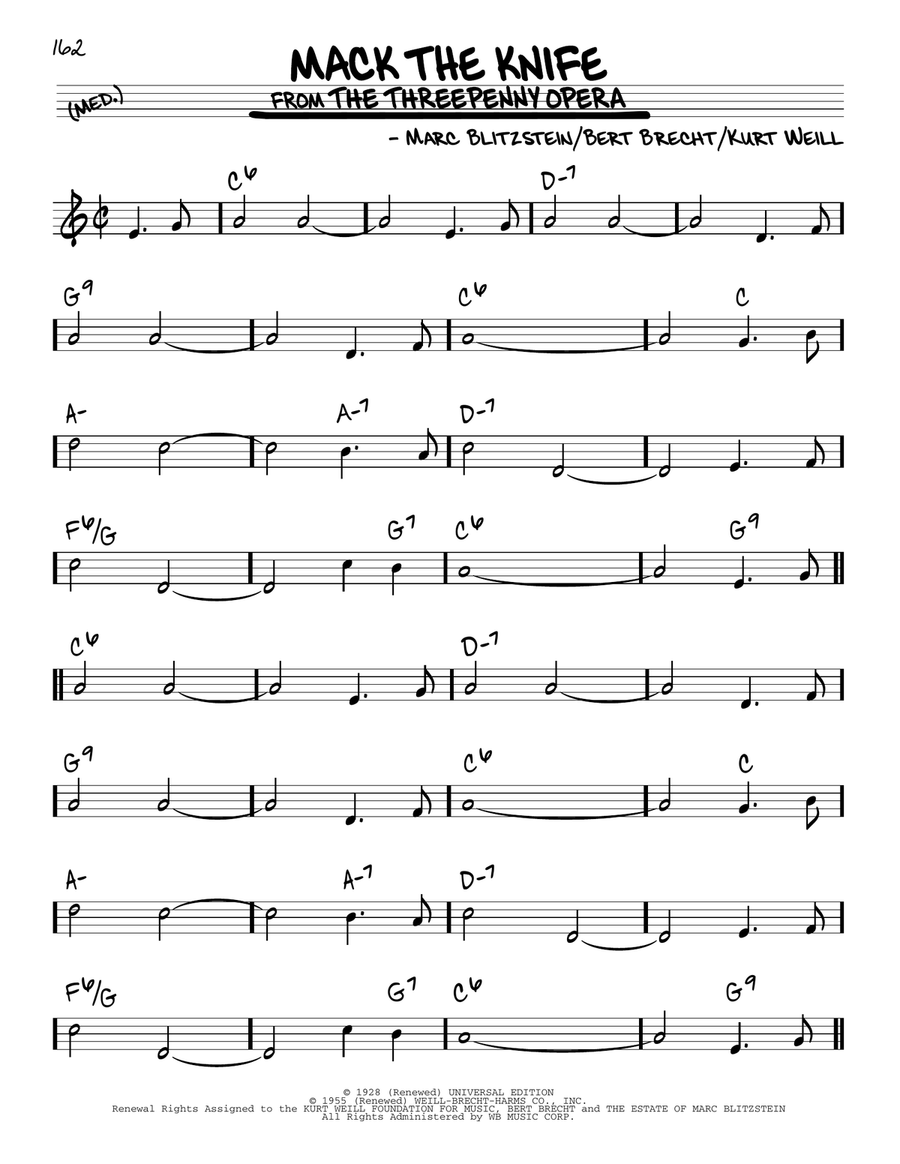 Mack The Knife Piano scores gallery preview page 1