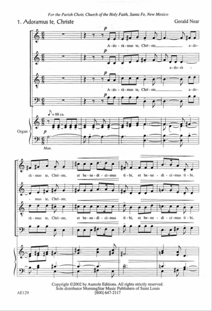 Three Communion Anthems Three Communion Anthems 4-Part scores gallery preview page 2