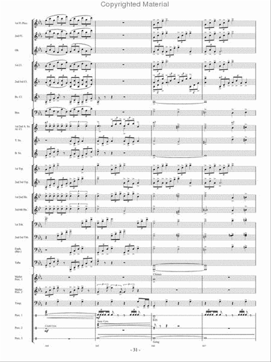 From the Eye of the Storm Concert Band scores gallery preview page 30