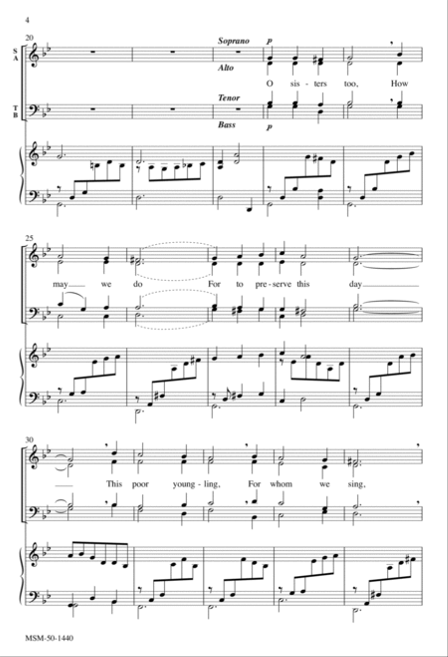 Coventry Carol (Lully, Lullay) 4-Part scores gallery preview page 3