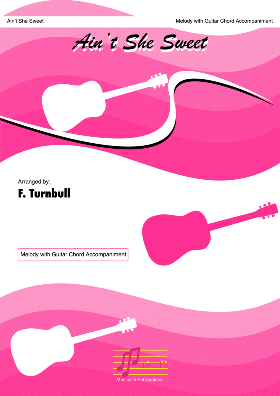 Ain't She Sweet Piano, Vocal, Guitar scores gallery preview page 1