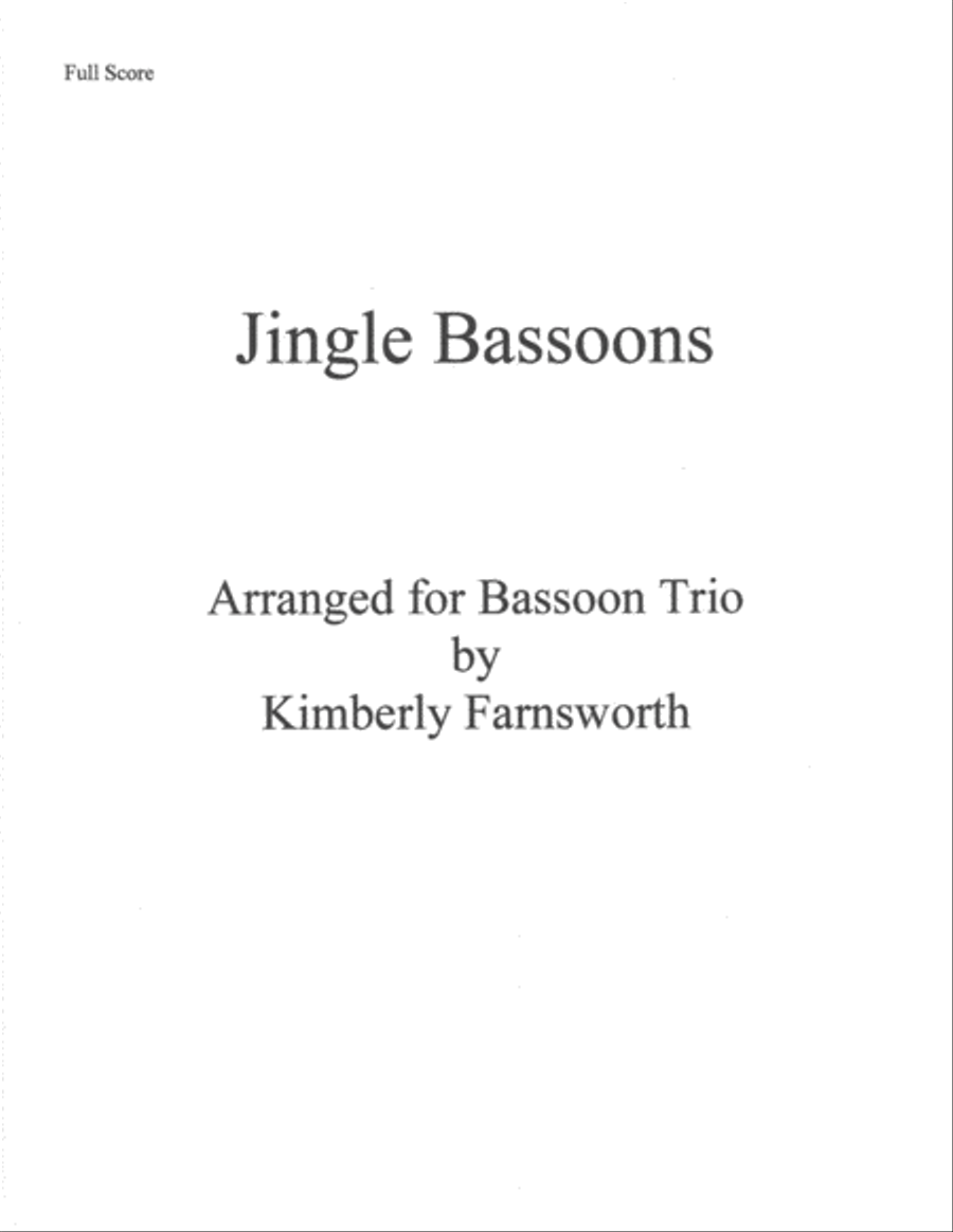Jingle Bassoons Jingle Bassoons Woodwind Trio scores gallery preview page 1