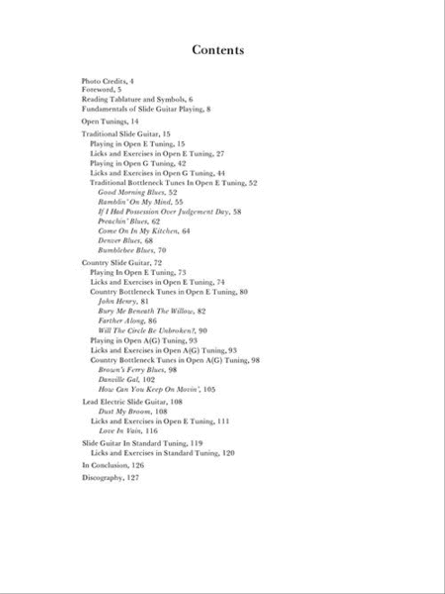 Slide Guitar Electric Guitar scores gallery preview page 4