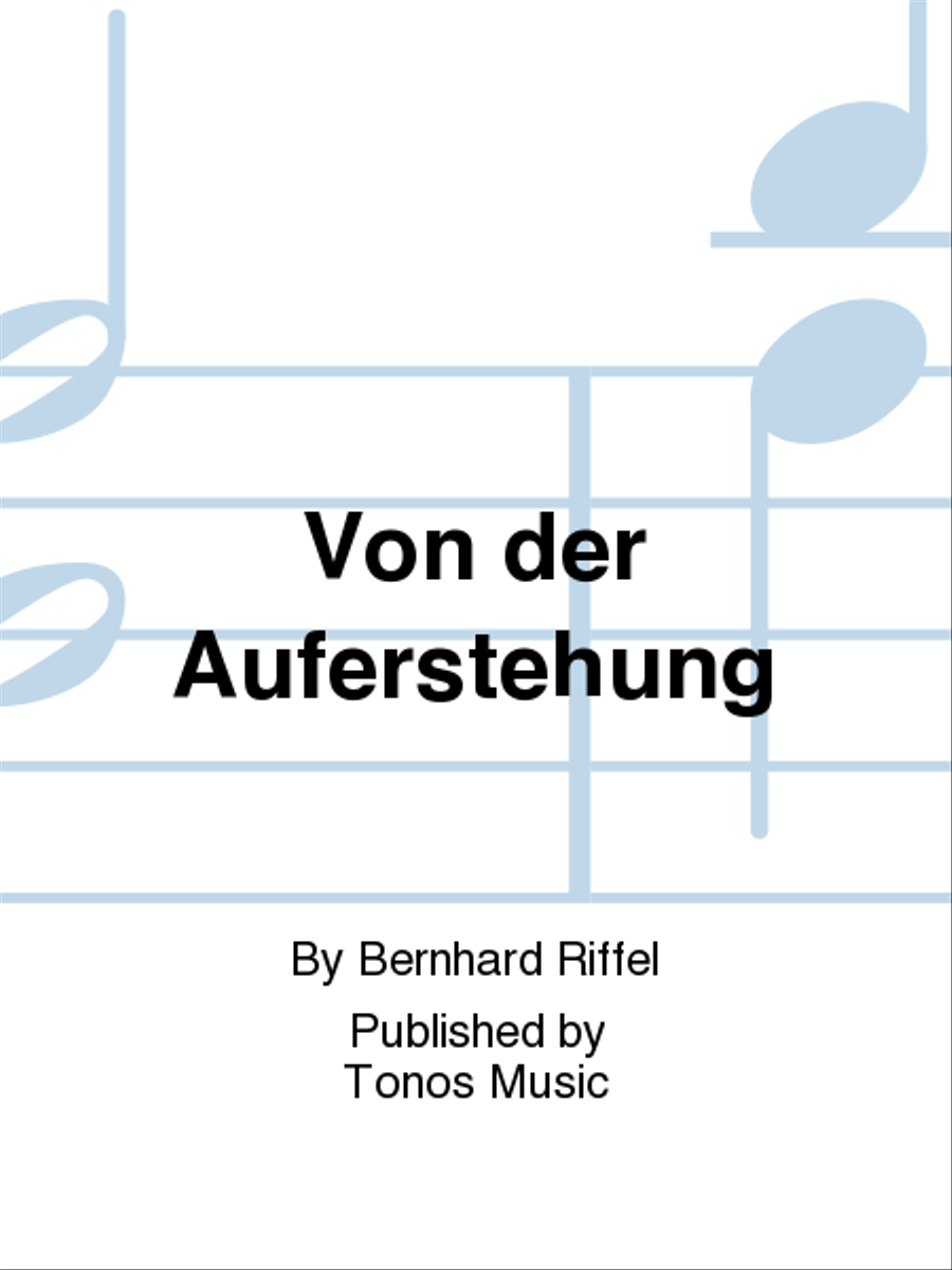 Von der Auferstehung Von der Auferstehung TTBB scores gallery preview page 1