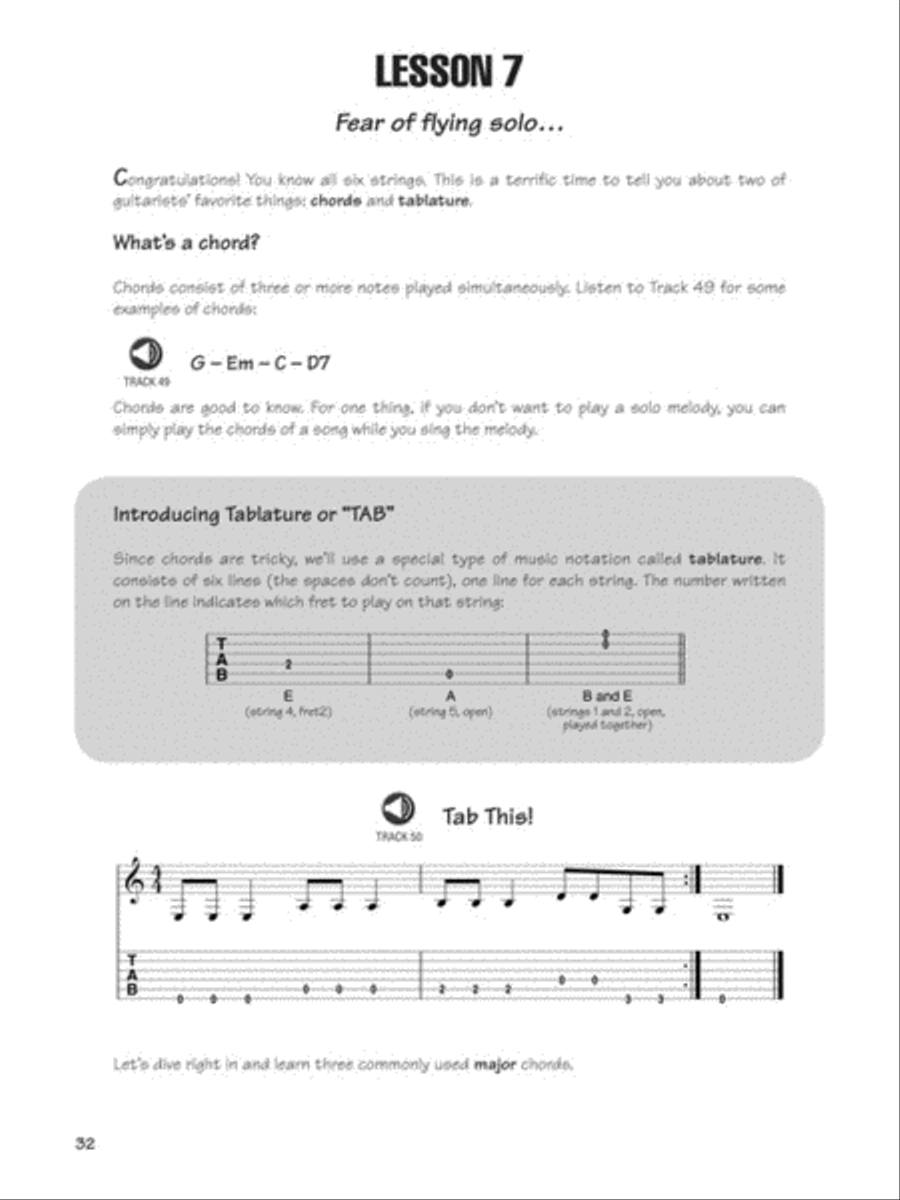 FastTrack Guitar Method Starter Pack Guitar Tablature scores gallery preview page 5