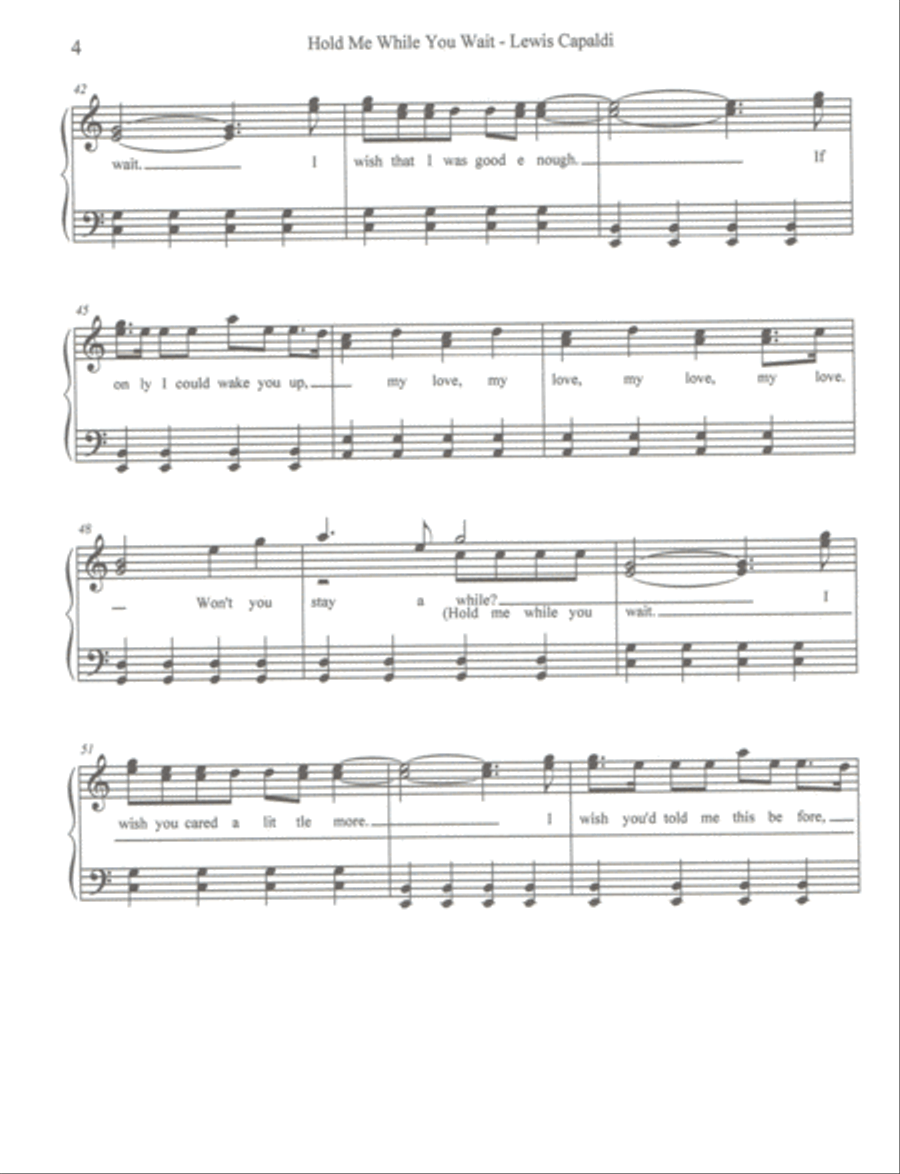 Hold Me While You Wait Small Ensemble scores gallery preview page 4