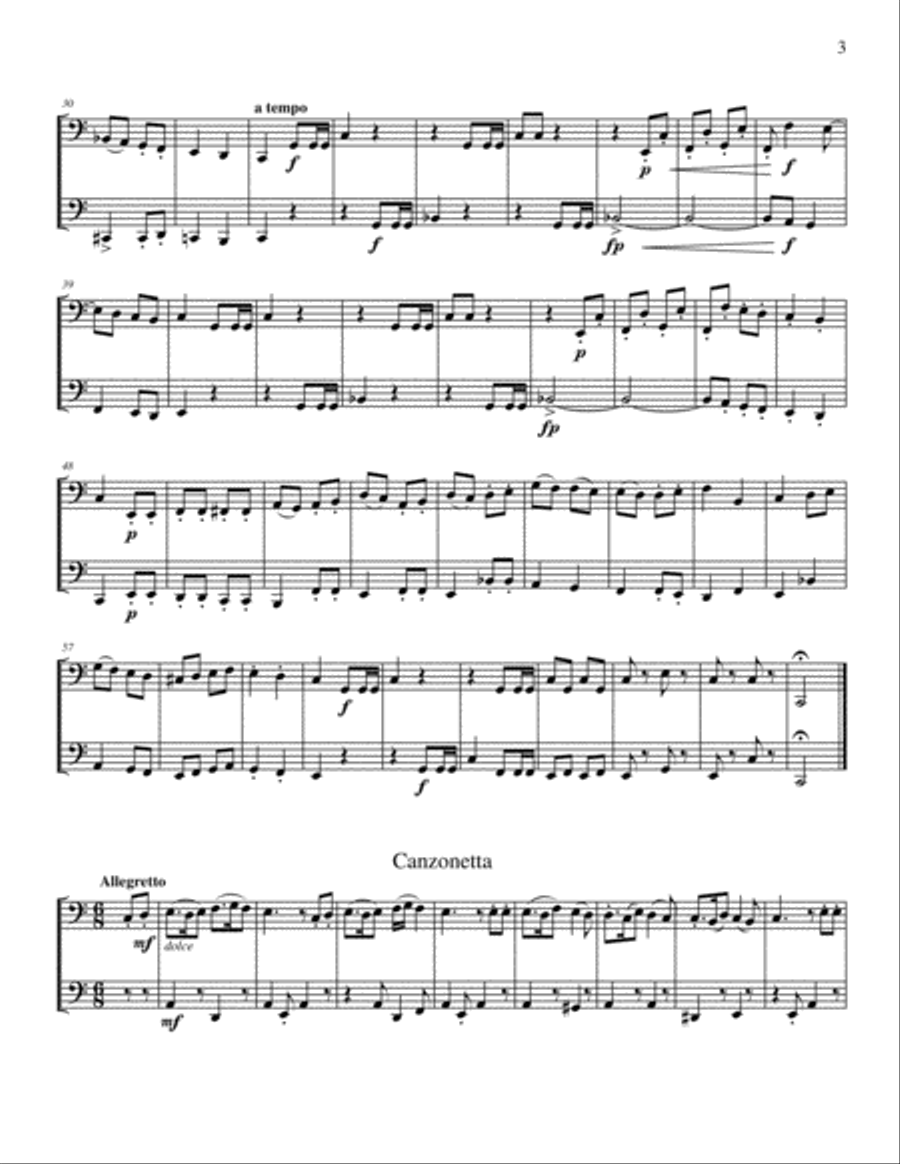 Russian Duets (for low brass) Brass Duet scores gallery preview page 4