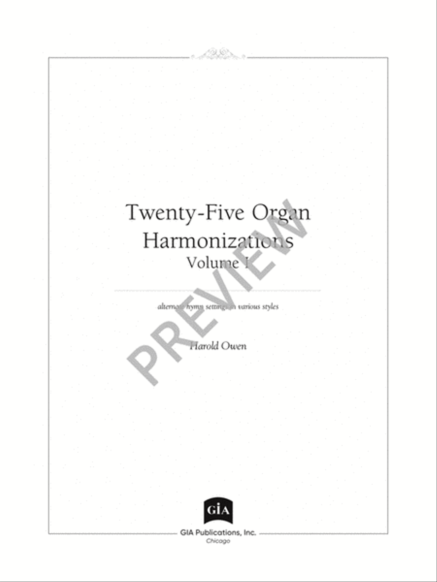 Twenty-Five Organ Harmonizations - Volume 1 Organ scores gallery preview page 3