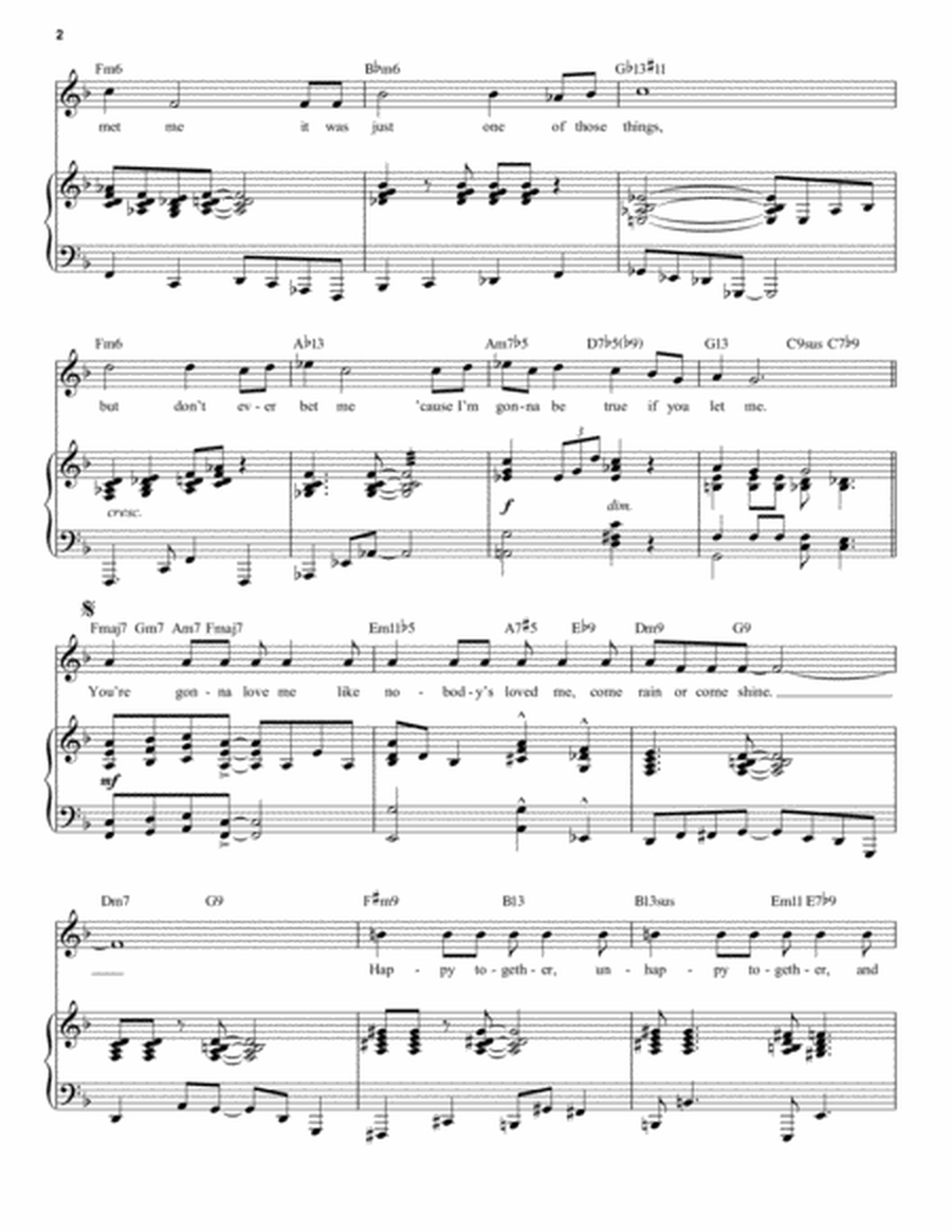 Come Rain Or Come Shine [Jazz version] (from St. Louis Woman) (arr. Brent Edstrom)