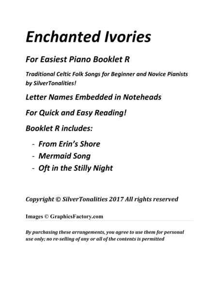 Enchanted Ivories For Easiest Piano Booklet R